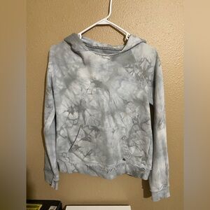 Ampersand Avenue Gray Tie-Dye Women's Hoodie Size Medium